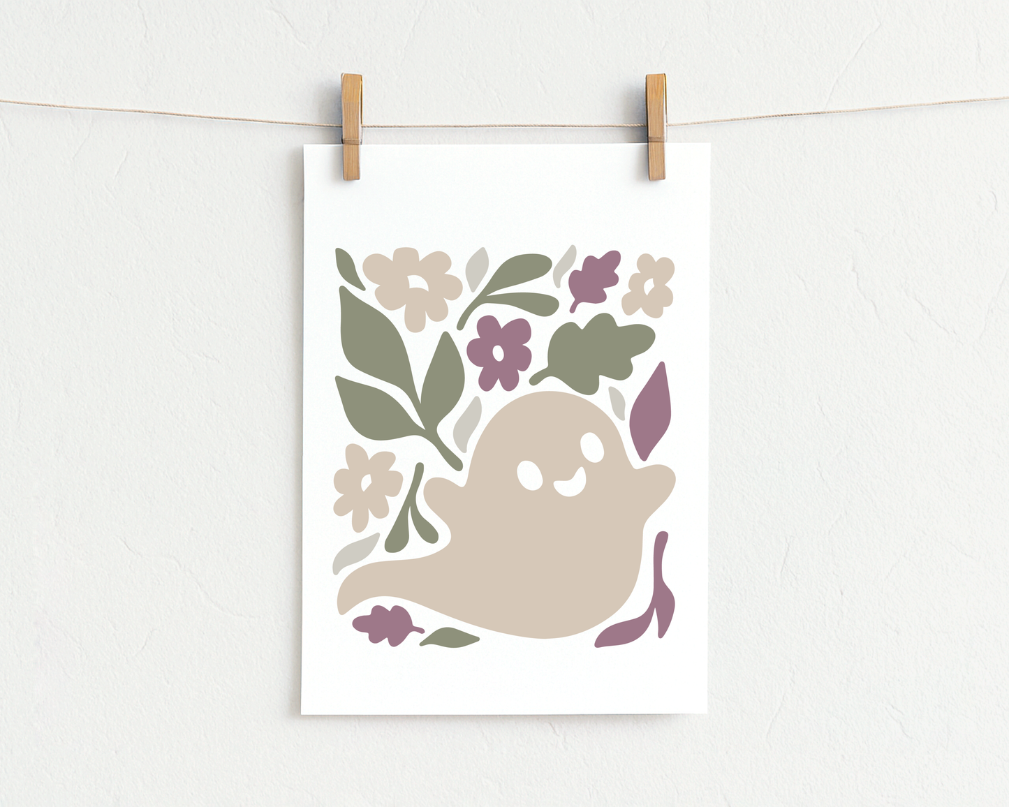 Bügelbild "Flowery-Ghost"
