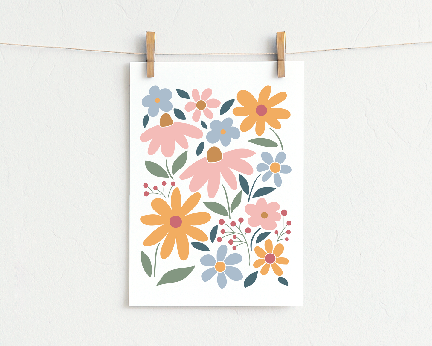 Bügelbild "Sommerblumen"
