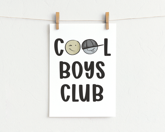 Bügelbild "Cool boy Club 3"