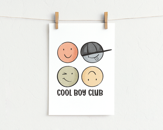 Bügelbild "Cool boy Club 2"