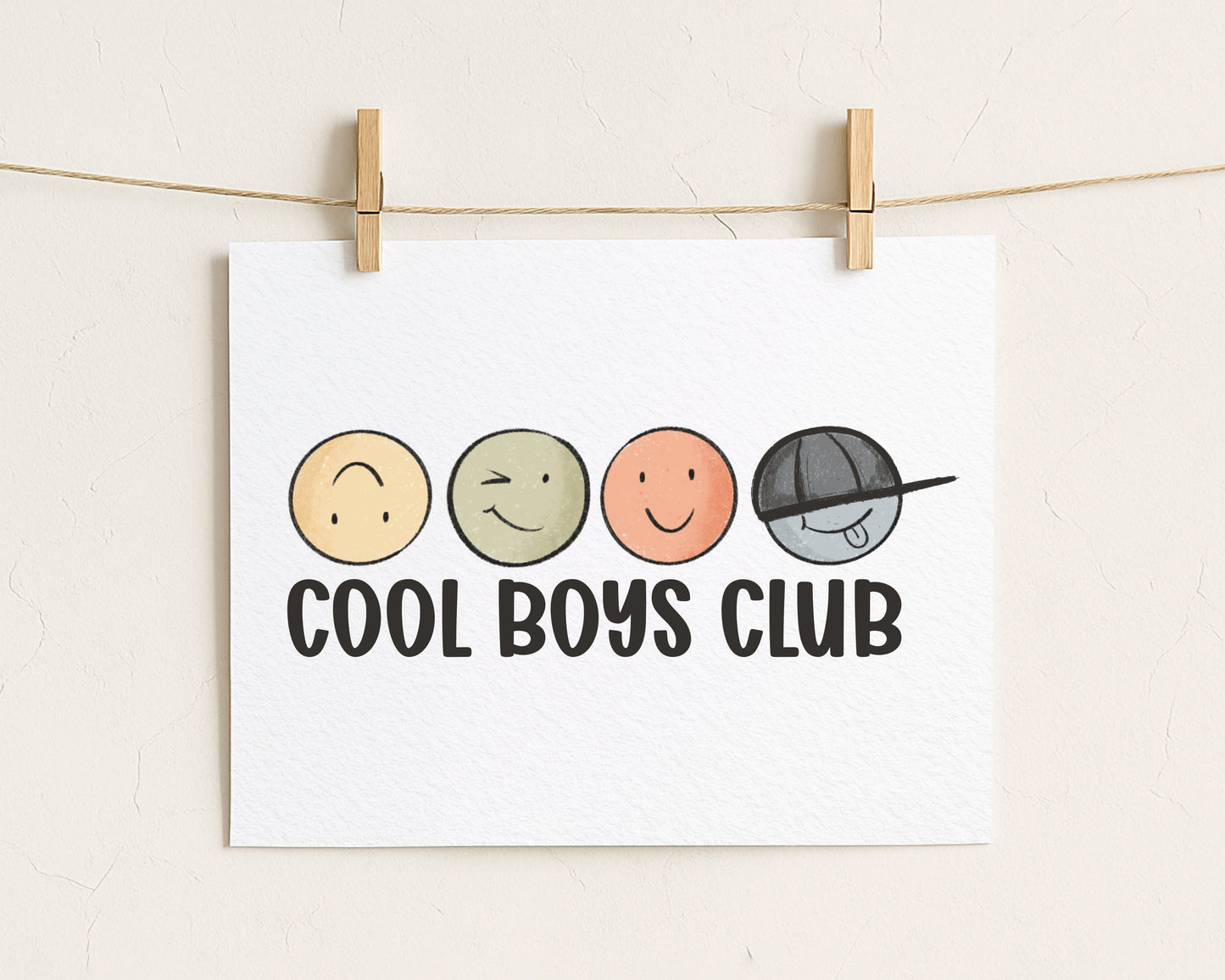 Bügelbild "Cool boys Club"