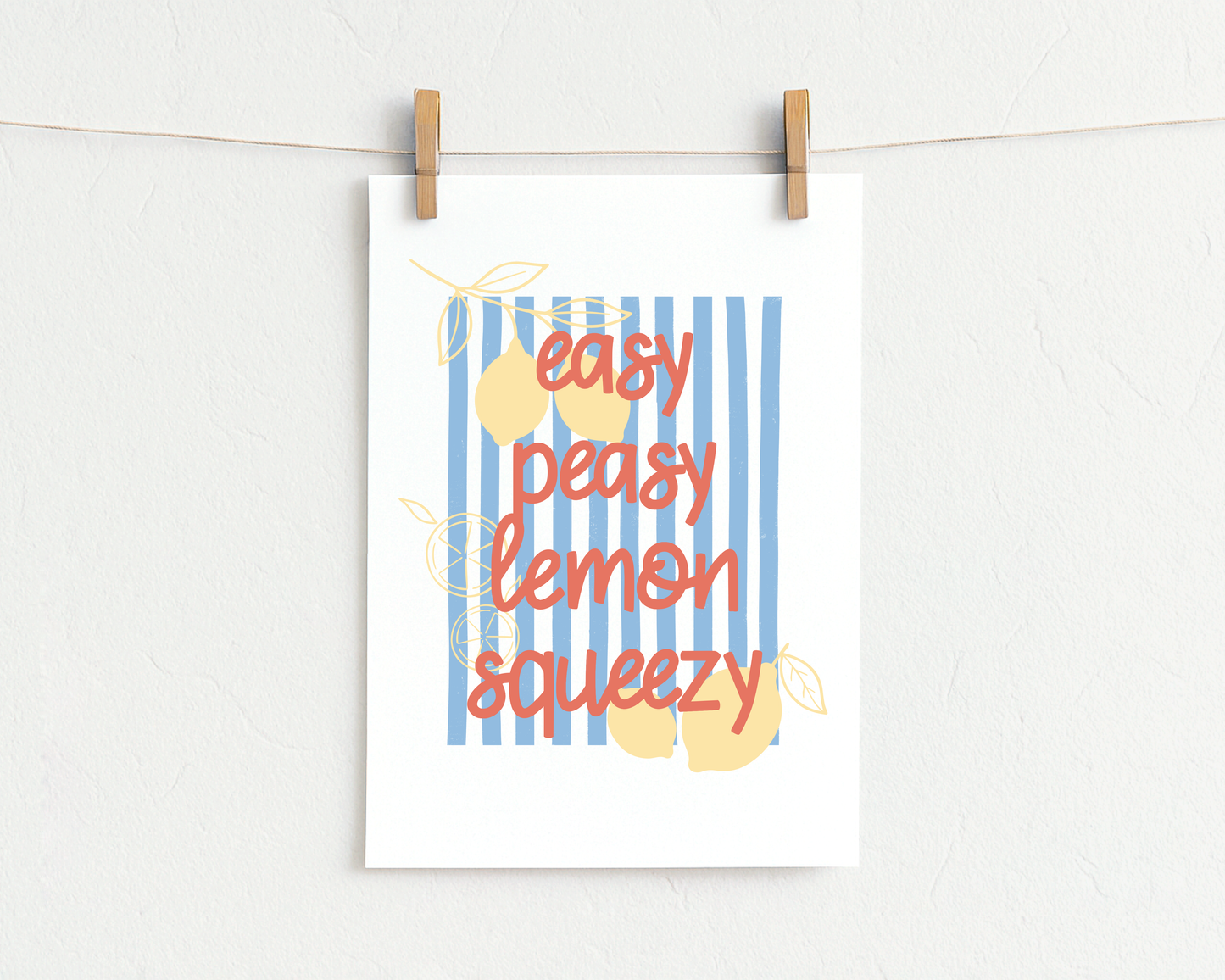 Bügelbild "easy peasy lemon squeeze"
