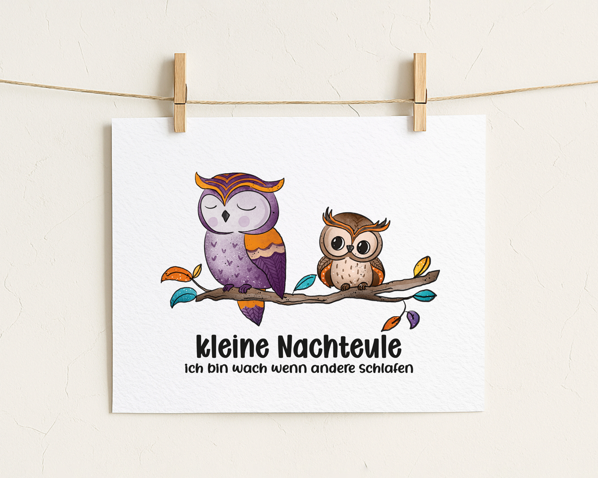 Bügelbild "Nachteule"