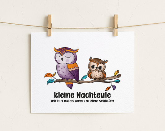 Bügelbild "Nachteule"