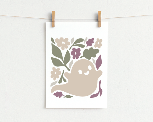 Bügelbild "Flowery-Ghost"