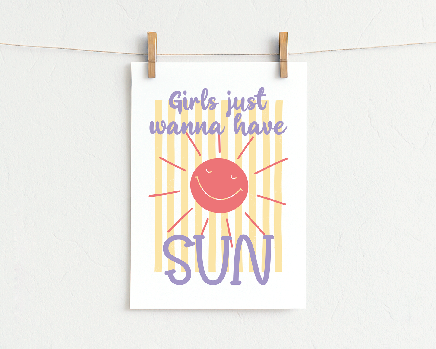 Bügelbild "Girls just wanna have sun"