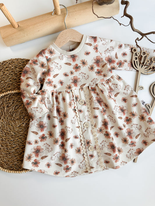 Kleid mit Knopfleiste Gr. 74