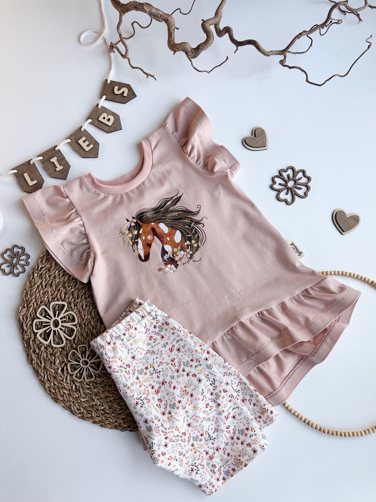Set Cutie Shirt mit Radler Gr. 110
