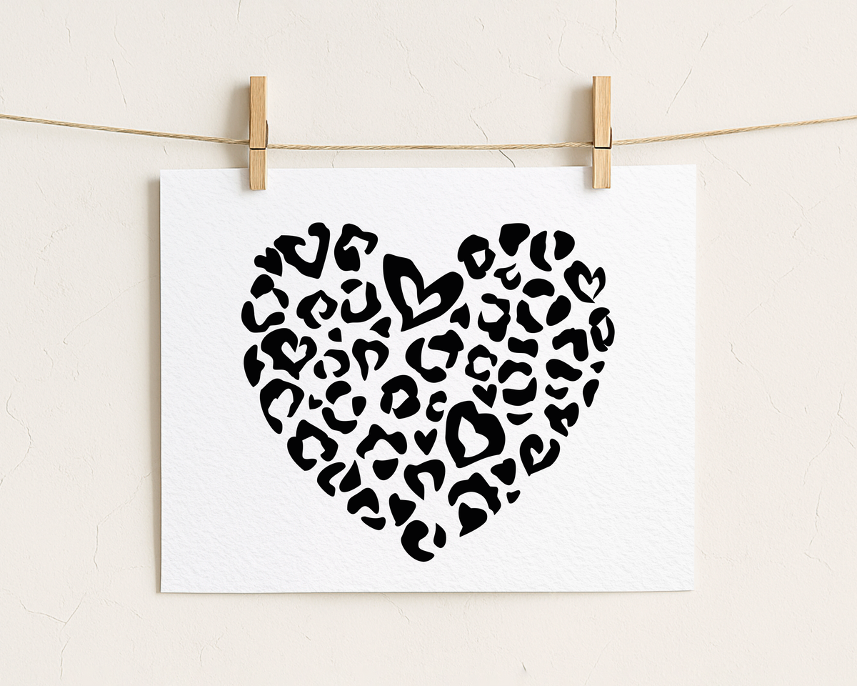 Bügelbild "leo heart"