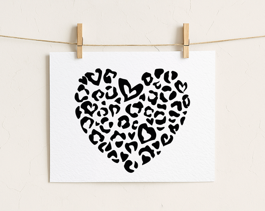 Bügelbild "leo heart"