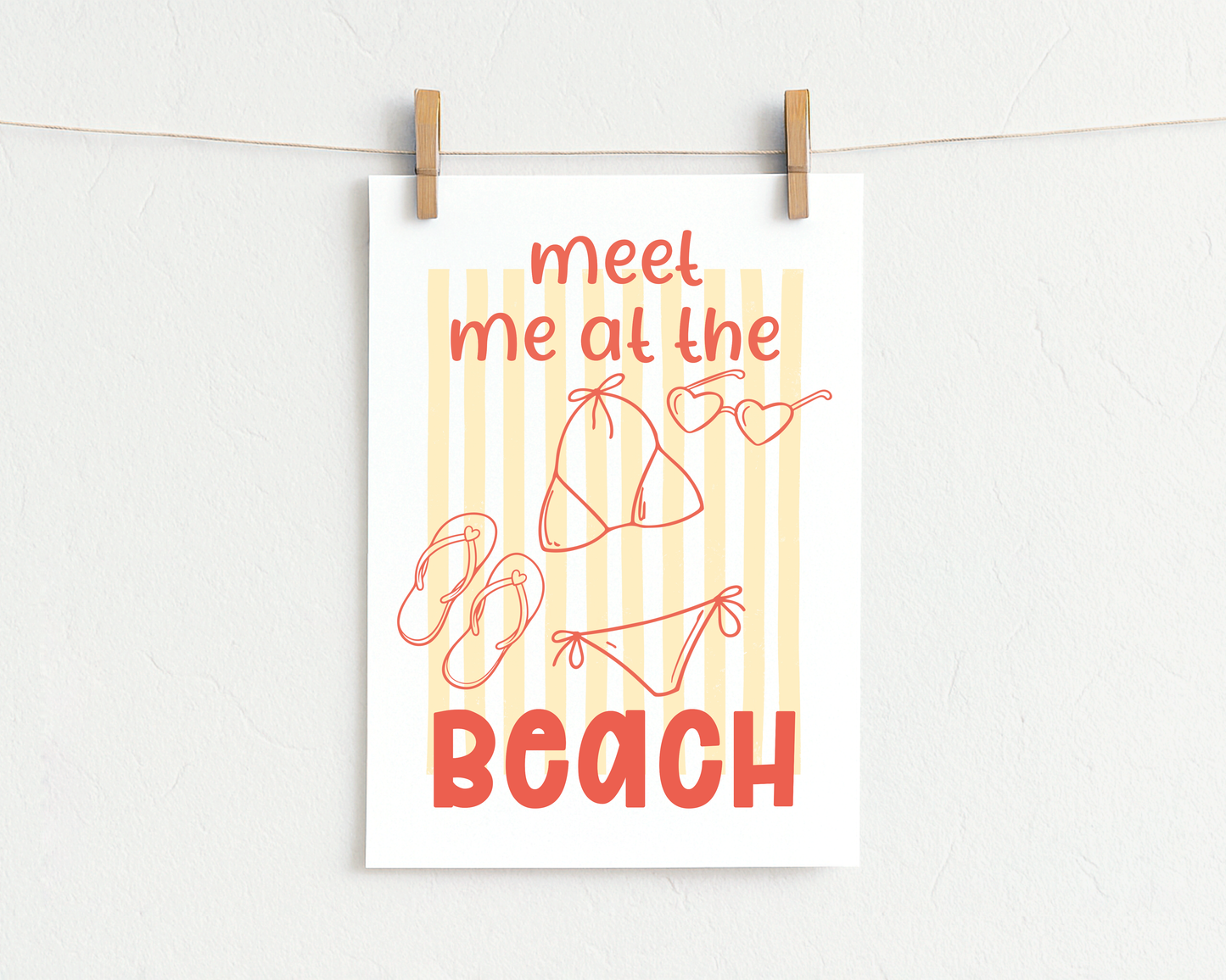 Bügelbild "meet me at the beach"