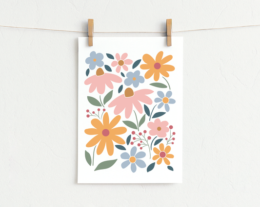 Bügelbild "Sommerblumen"