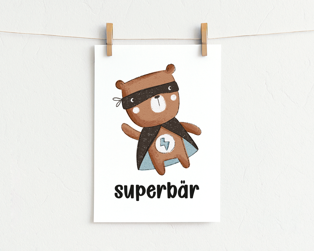 Bügelbild "Superbär"