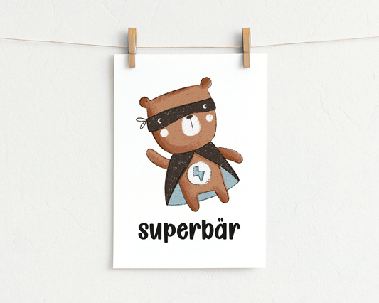 Bügelbild "Superbär"