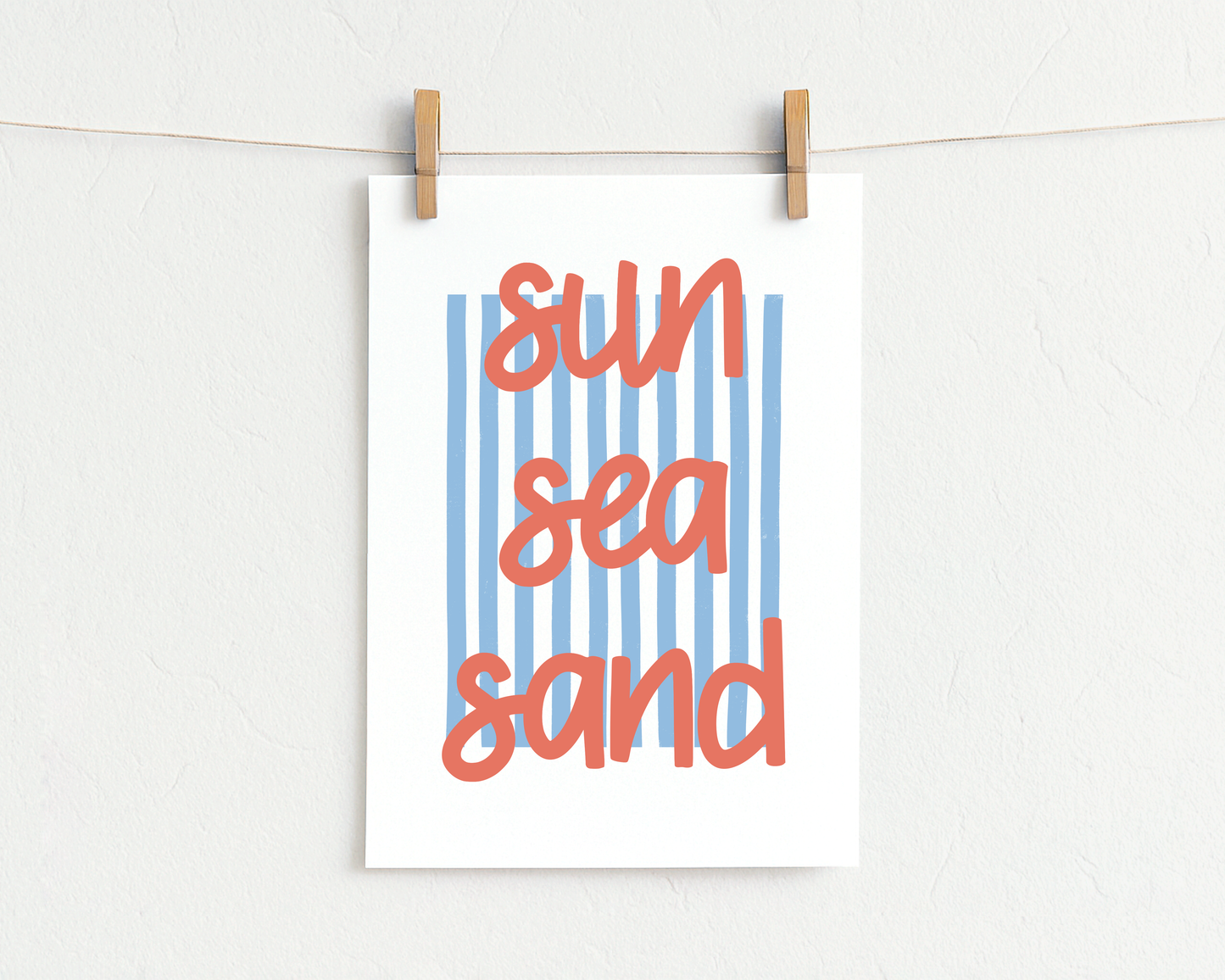 Bügelbild "sun sea sand"